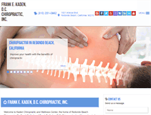 Tablet Screenshot of kadenchiropractic.com